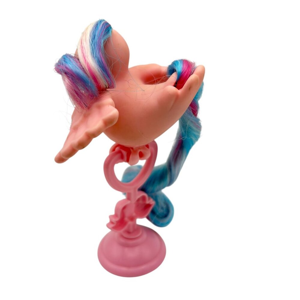 Vintage Fairy Tails True Love Tails Hasbro MLP 1990s Pink Bird & Perch - Picture 7 of 7